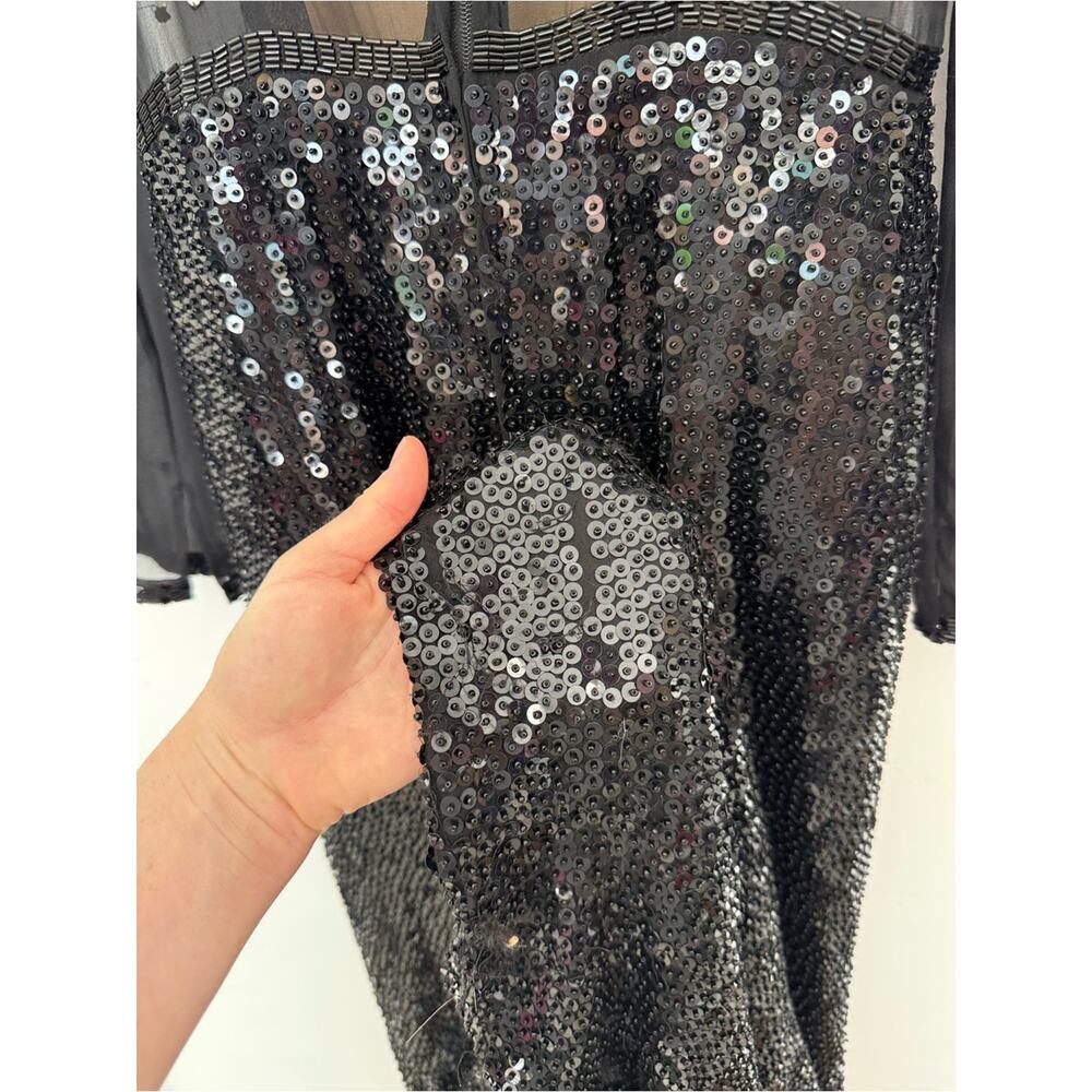 Vintage Stephen Yearick Beaded Sequin Maxi Dress - Picture 7 of 7